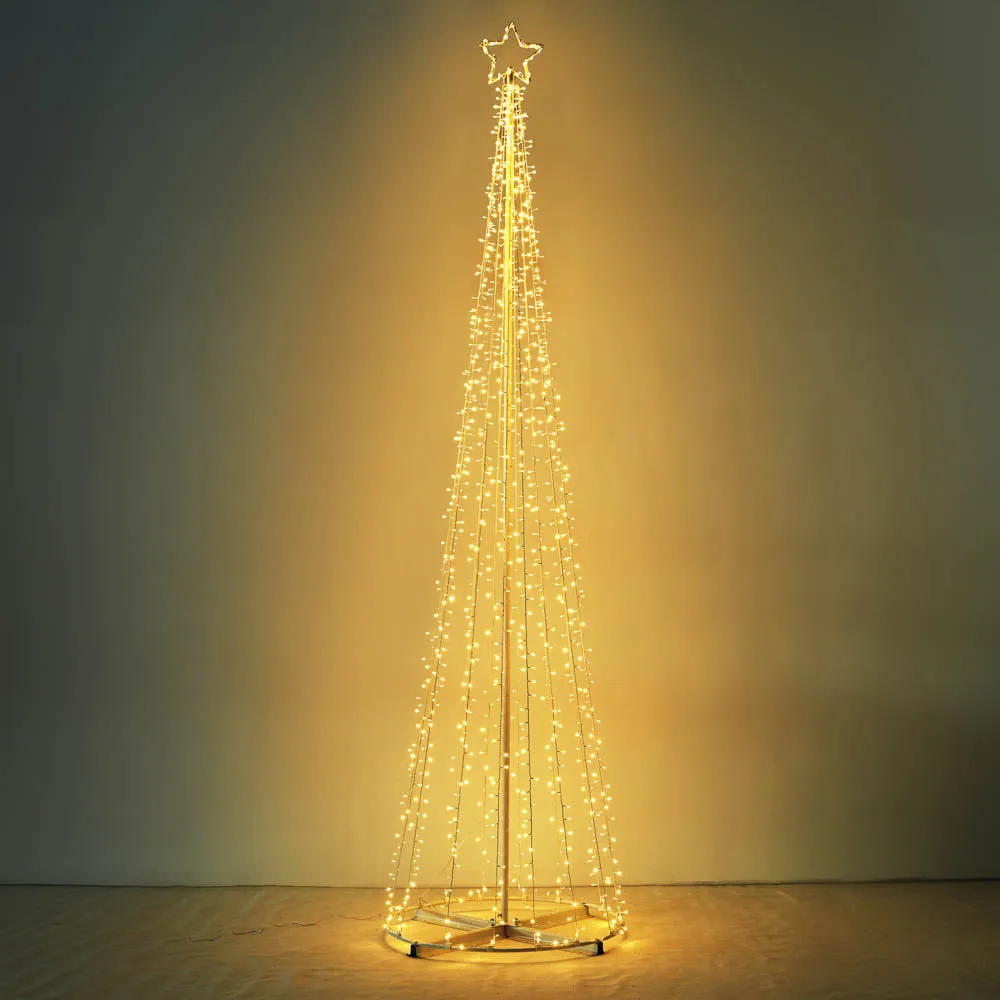 12' LED Christmas Tree Lights Solar Powered