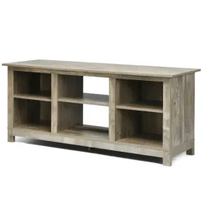 2-Tier 58" TV Stand Entertainment Media Console Center-Gray