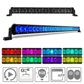 20" Extreme Series Low Profile Combo Rgb Light Bar & Harness Kit