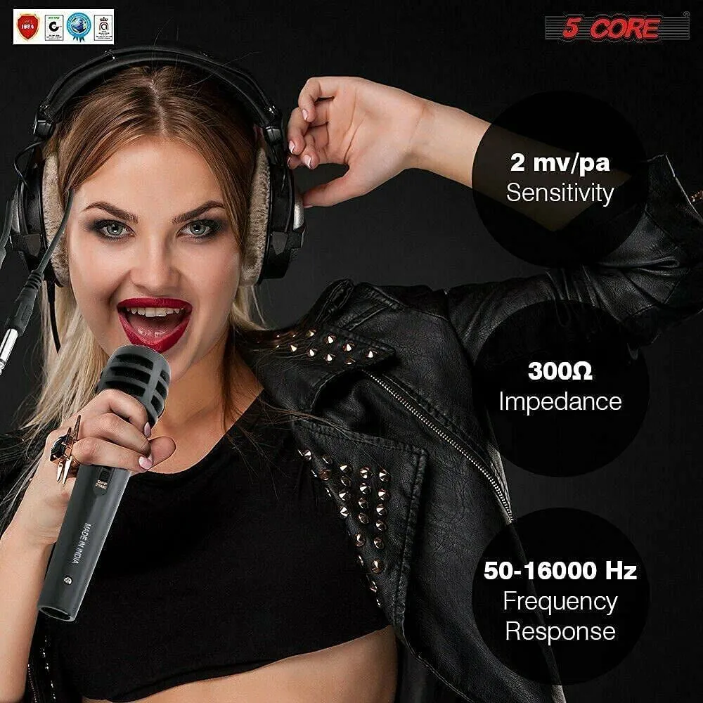 5 Core Professional Microphone Audio Dynamic Cardiod Karaoke