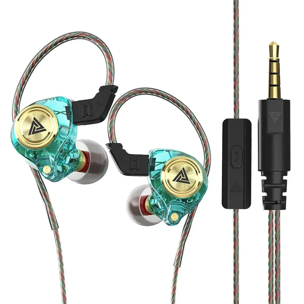 AK3 Wired In-Ear Monitor Earphone with Microphone HiFi Music Monitor Bass Headphone