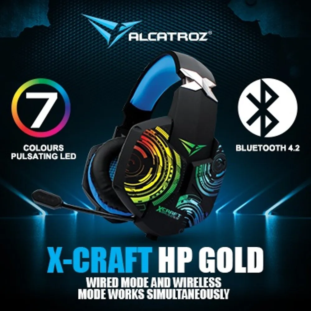 Alcatroz X-Craft HPGold5000 Wireless Gaming Headset