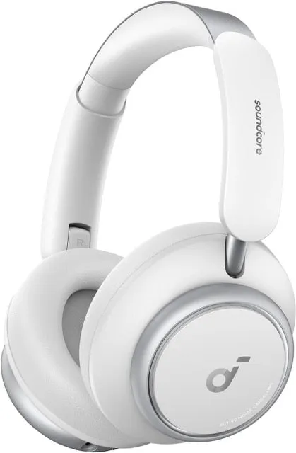 Anker Soundcore Space Q45 - Adaptive Active Noise Cancelling Headphones, Reduce Noise by Up to 98%, 50H Playtime, LDAC Hi-Res Wireless Audio (White)