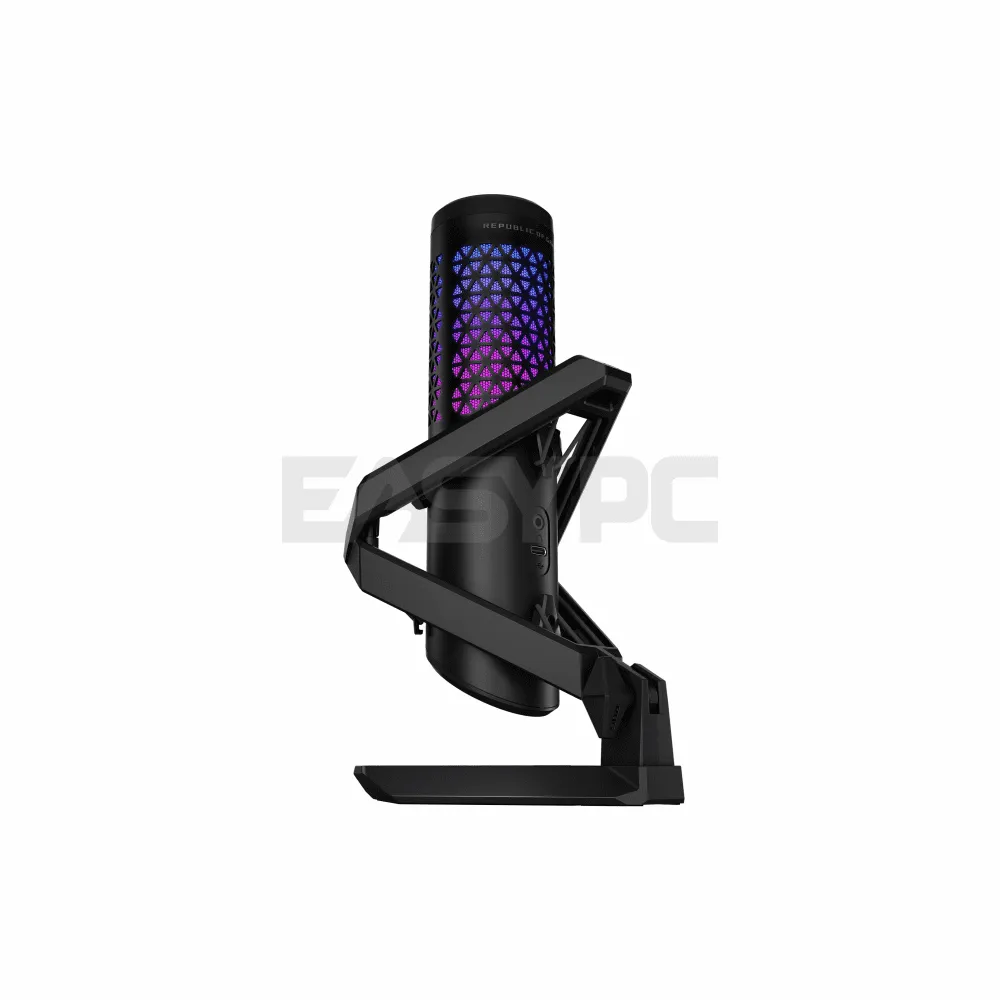 Black Asus ROG Carnyx Gaming Microphone with Optimized Title