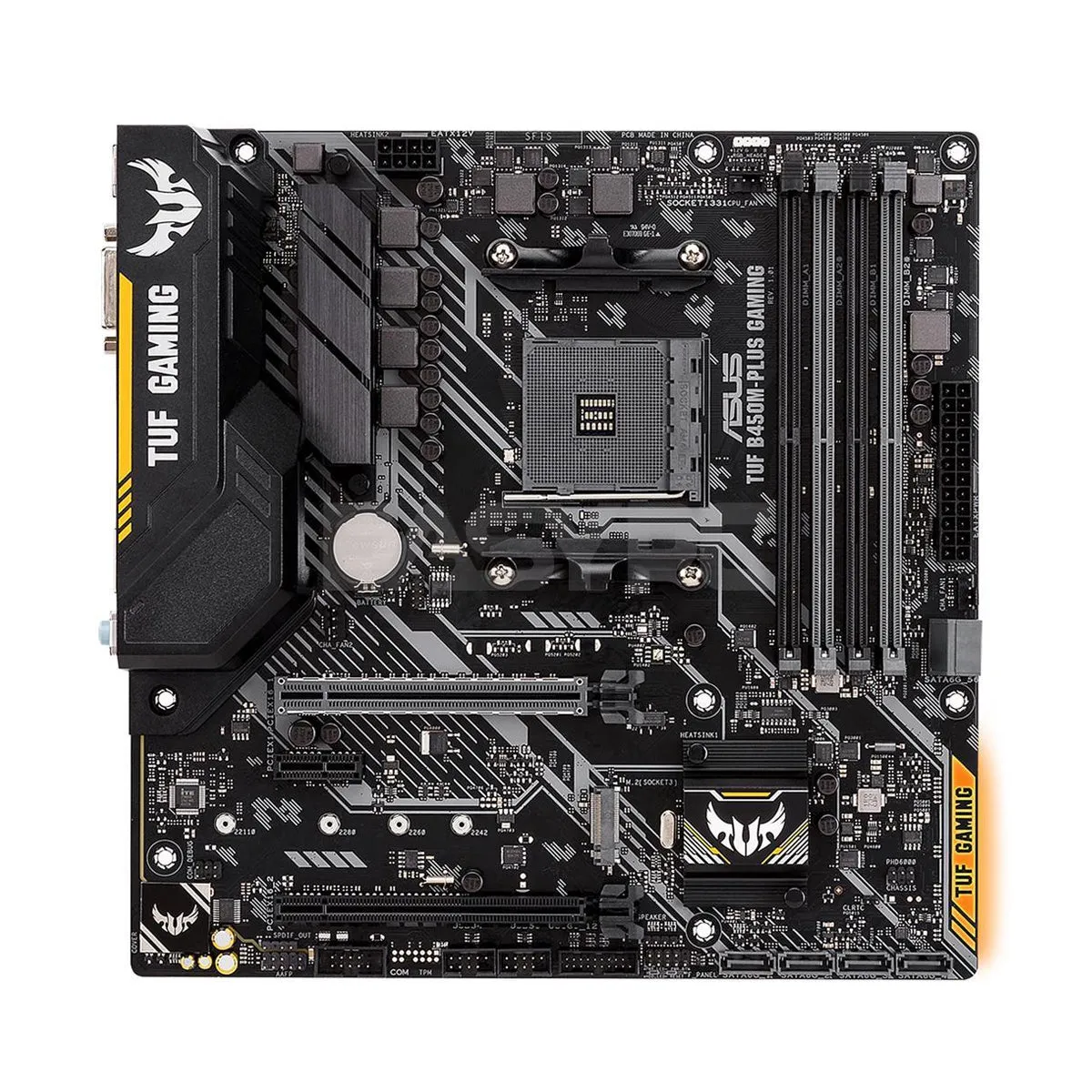 ASUS TUF B450M-PLUS GAMING AM4 AMD B450 SATA 6Gb/s Micro ATX AMD Motherboard