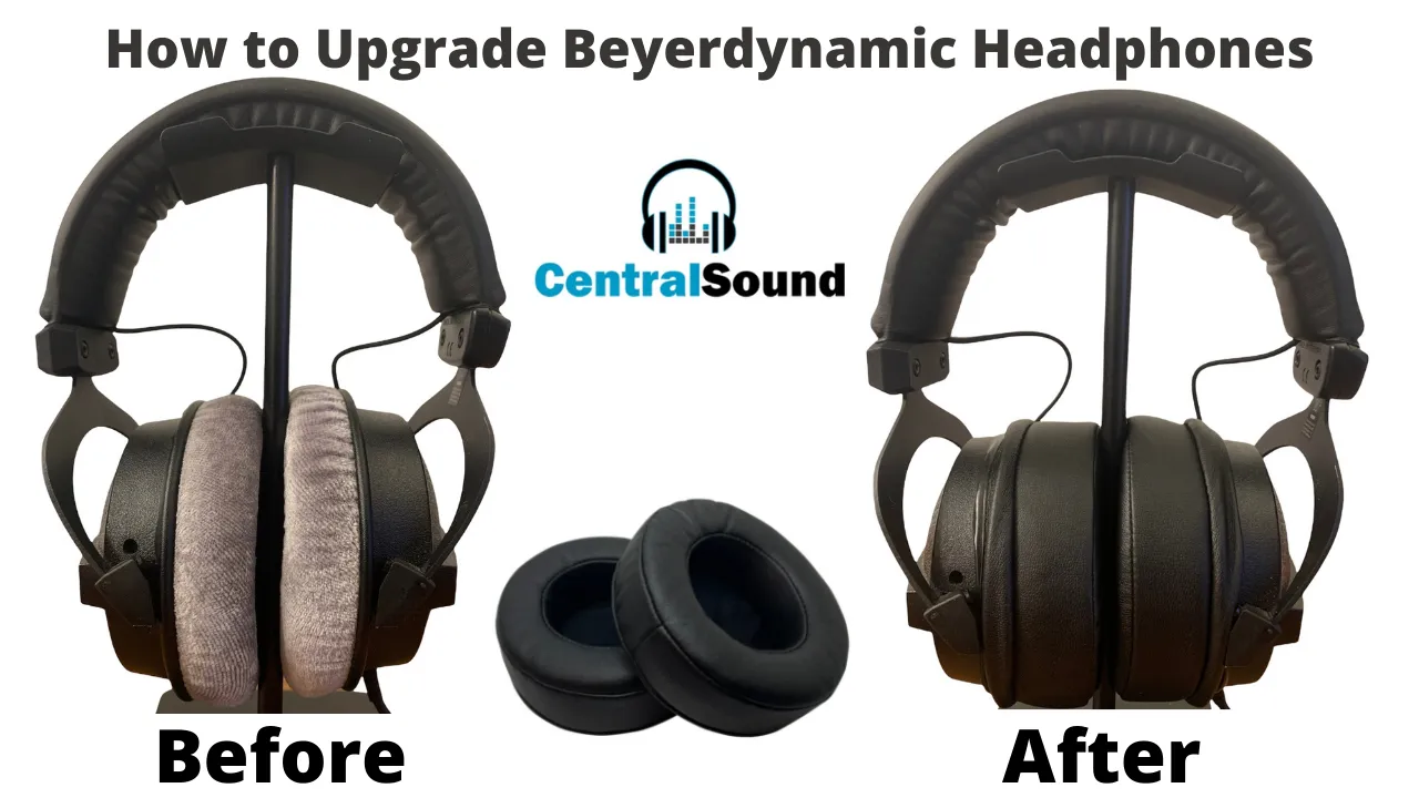 CentralSound Premium Replacement Ear Pad Cushions for Beyerdynamic DT 770 DT990 PRO DT 770 PRO DT 880 PRO DT 990 - 100mm