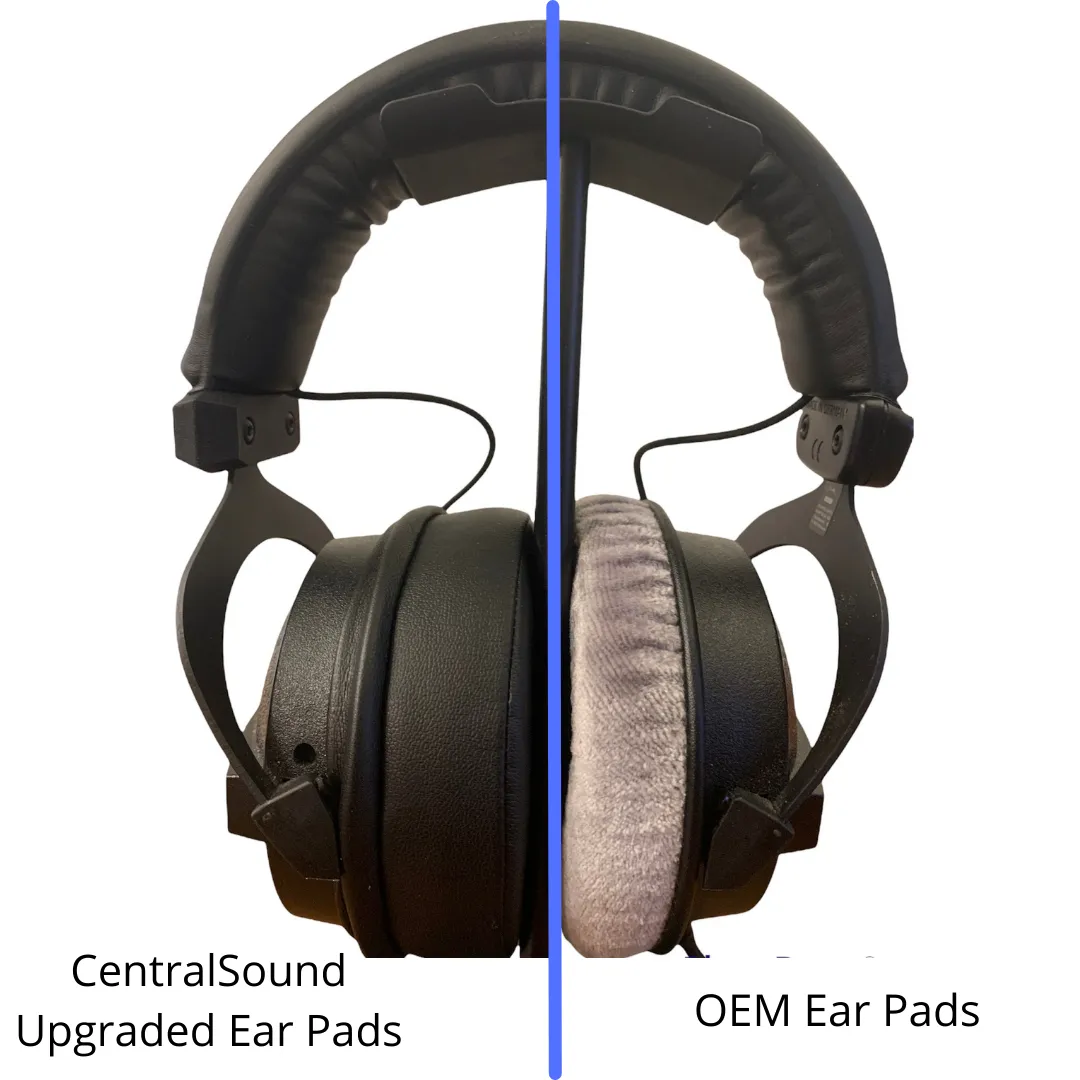 CentralSound Premium Replacement Ear Pad Cushions for Beyerdynamic DT 770 DT990 PRO DT 770 PRO DT 880 PRO DT 990 - 100mm