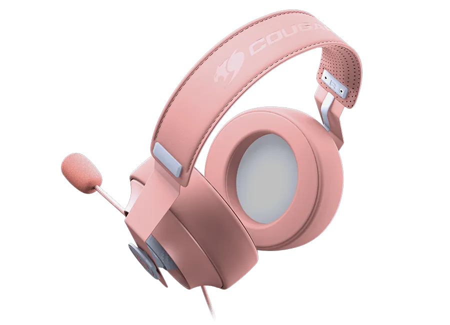 Cougar PHONTUM-S-PINK Headset 電競遊戲耳機麥克風 (粉紅色)