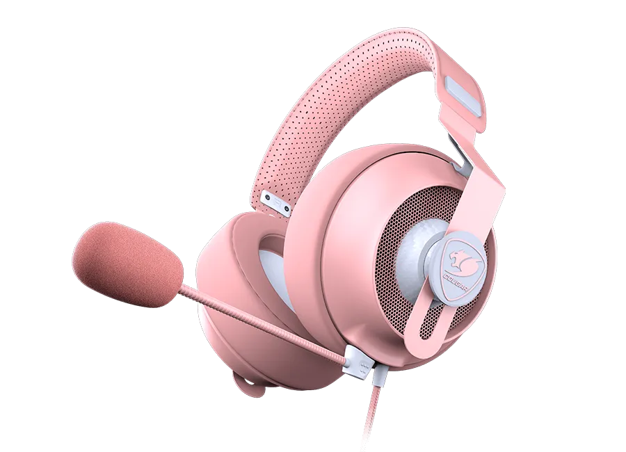 Cougar PHONTUM-S-PINK Headset 電競遊戲耳機麥克風 (粉紅色)