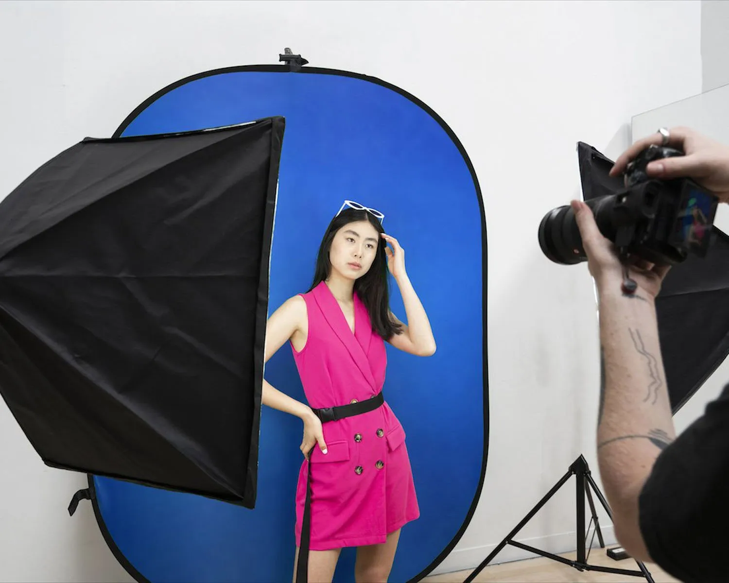 Digital Media Green Screen Kit With Pop Up Backdrop & Double 'Illuminate Mate' Softbox - Bundle