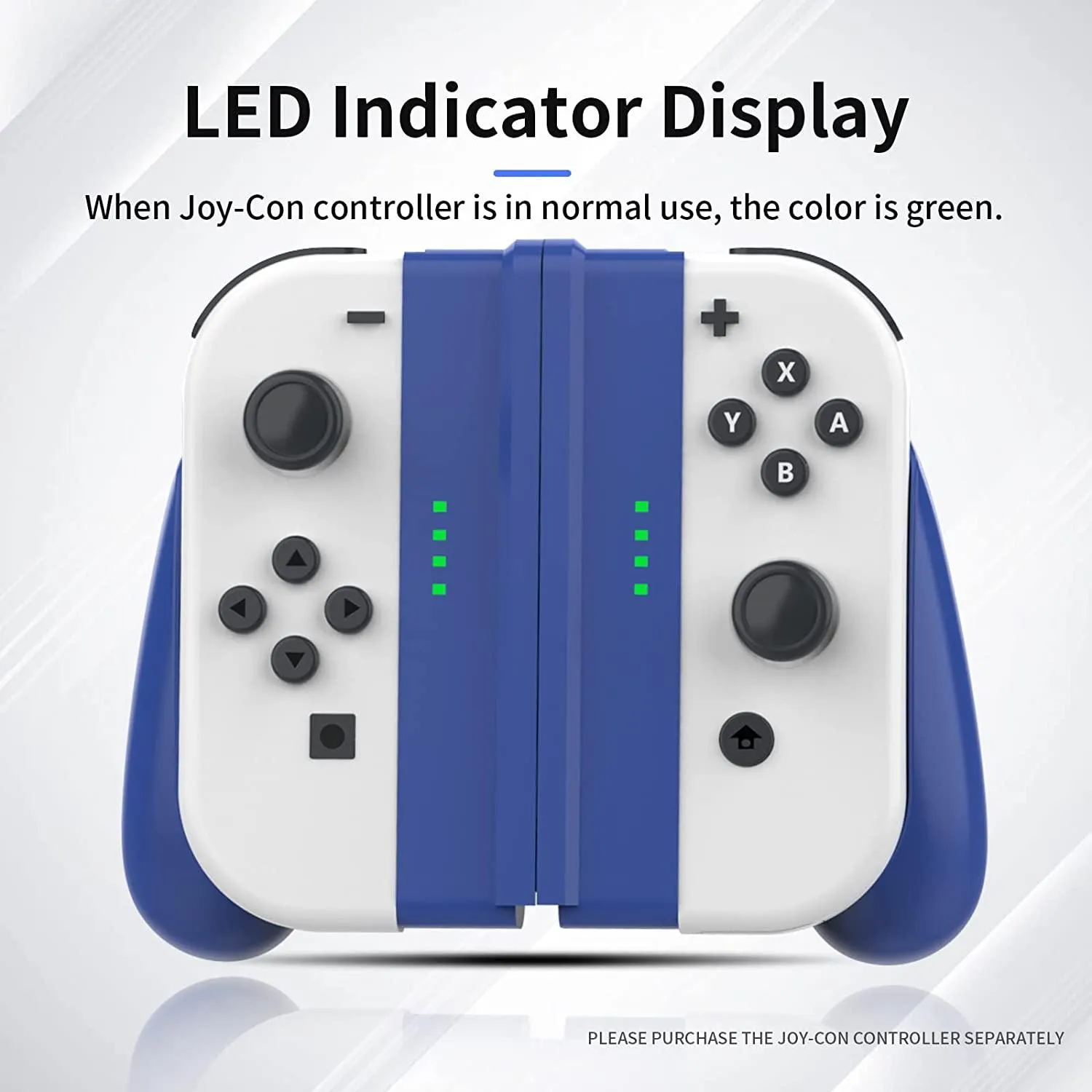 DOYO Joy-Con (L-R)gamepad Unique Detachable Design Controller Hand Grip Compatible with Switch/Switch OLED Joycons Blue