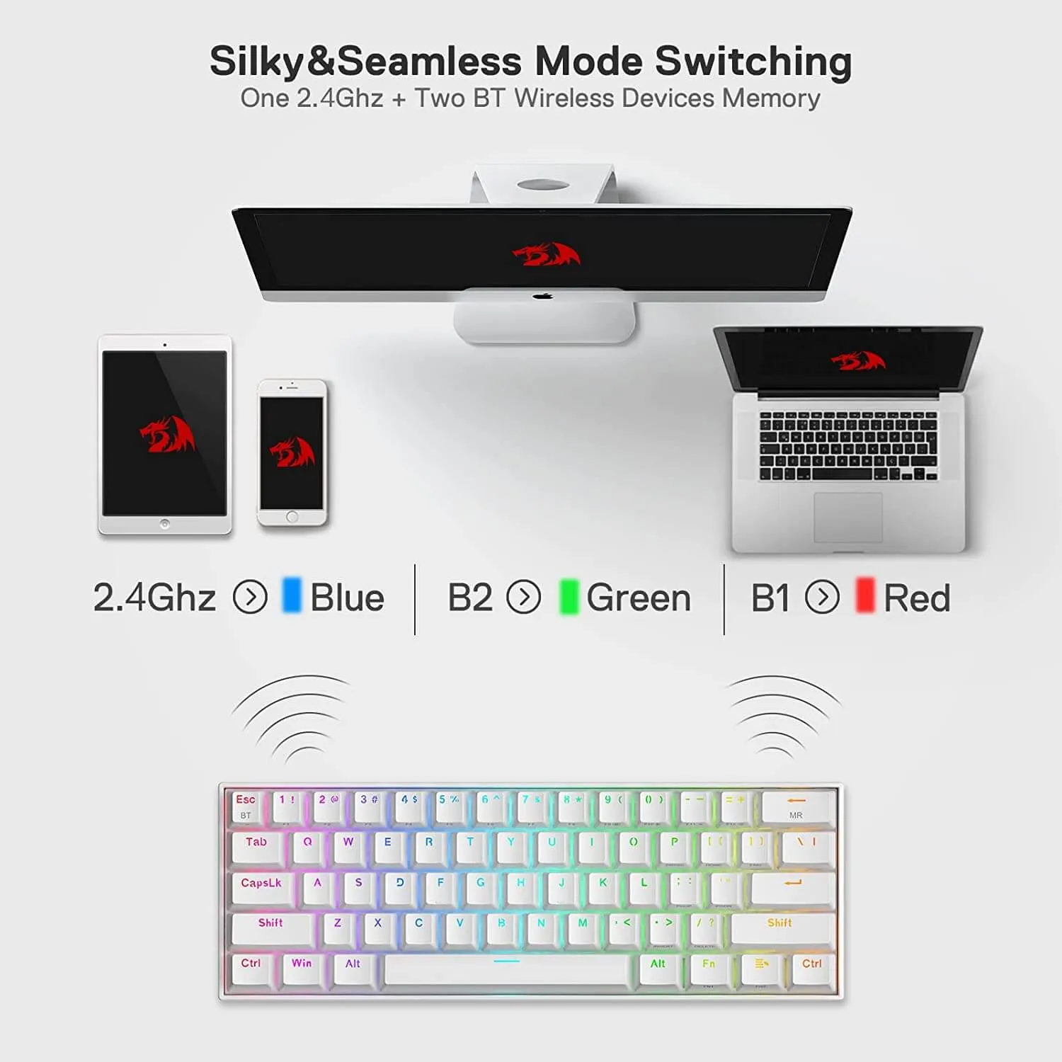 DRACONIC K530 PRO WHITE (Brown Switches)