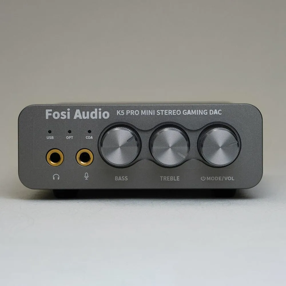 Fosi Audio K5 PRO Mini Stereo Gaming DAC & Headphone AMP