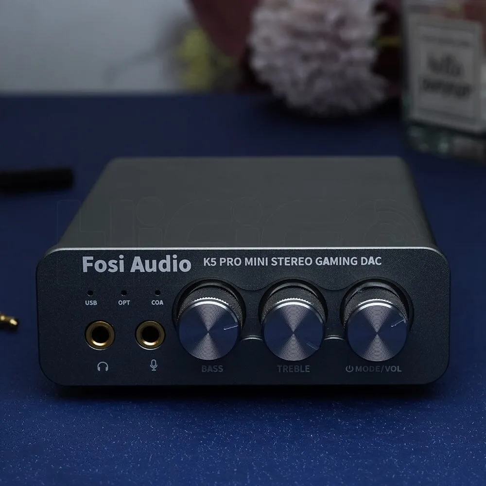 Fosi Audio K5 PRO Mini Stereo Gaming DAC & Headphone AMP