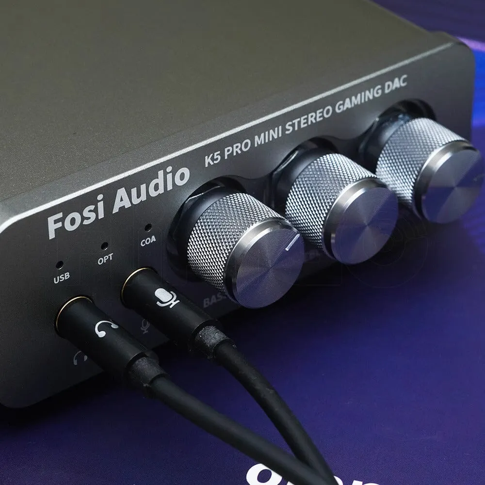 Fosi Audio K5 PRO Mini Stereo Gaming DAC & Headphone AMP