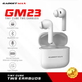 GADGET MAX GM23 TINY CUBE TWS Earbuds - WHITE