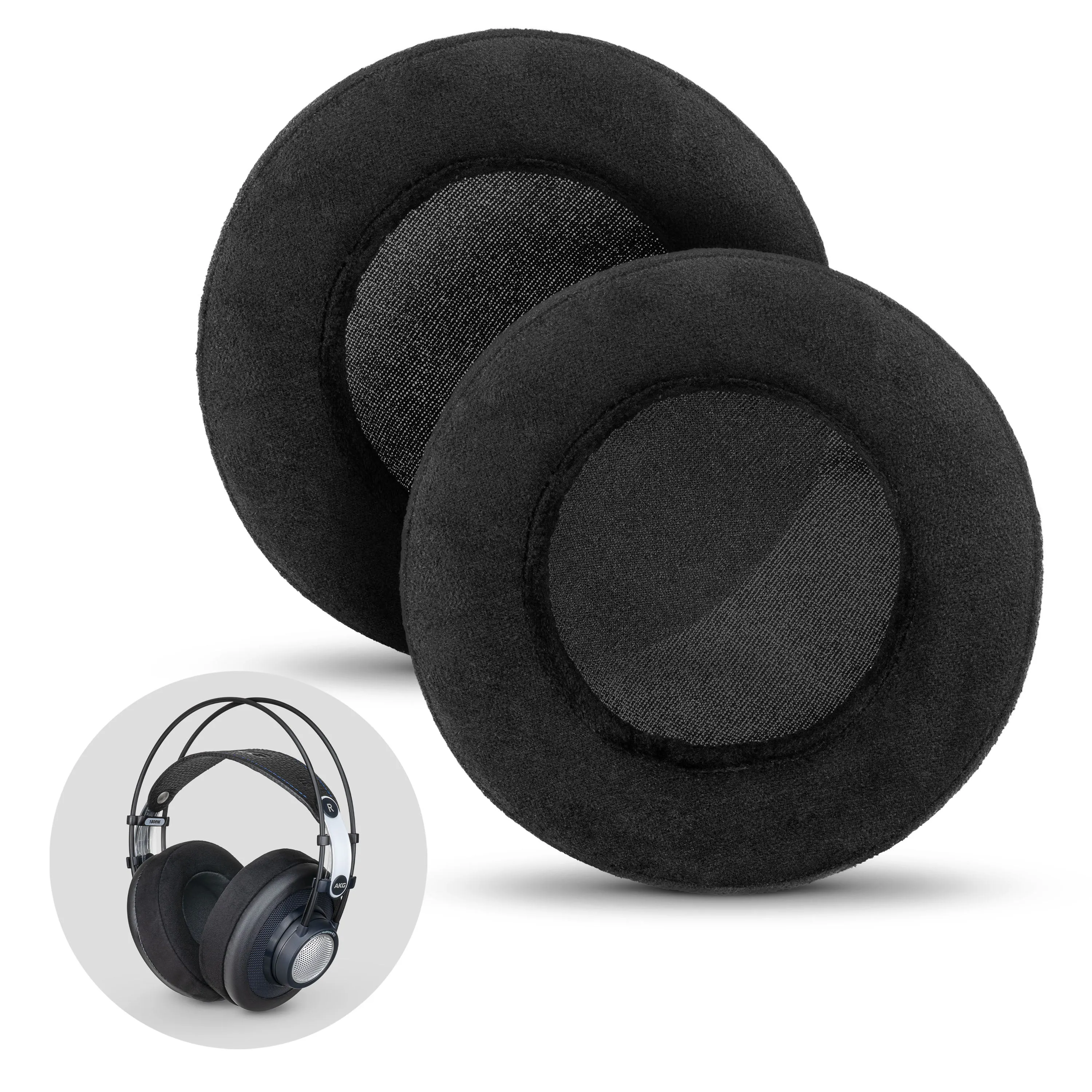 Headphone Memory Foam Earpads - XL Size - Micro Suede