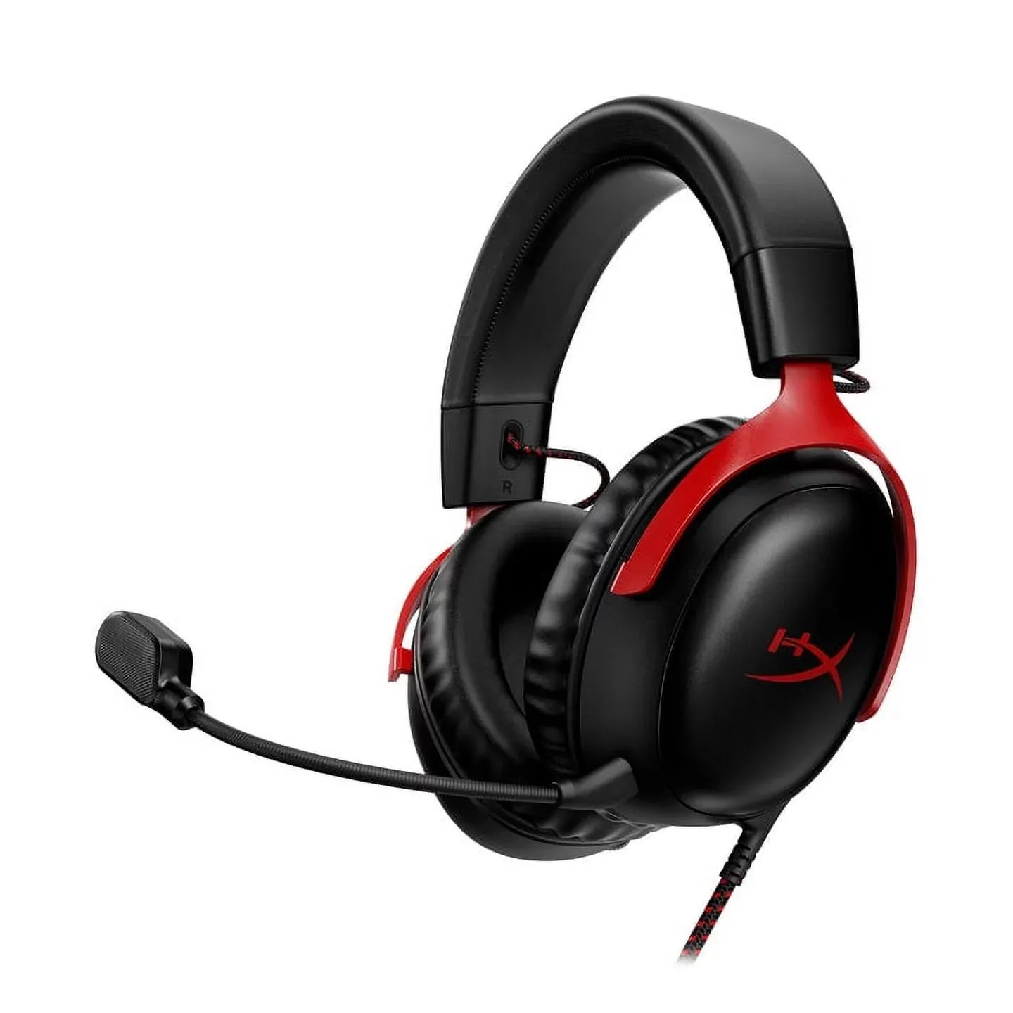 HyperX Cloud III Wired Gaming Headset, Black/Red