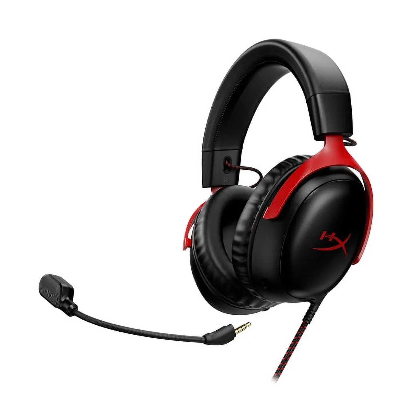 HyperX Cloud III Wired Gaming Headset, Black/Red