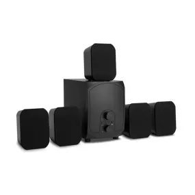 Ilive IHTB059BO 5.1-Channel 30W-RMS Home Theater Speaker System with Bluetooth & Remote - 6 Piece