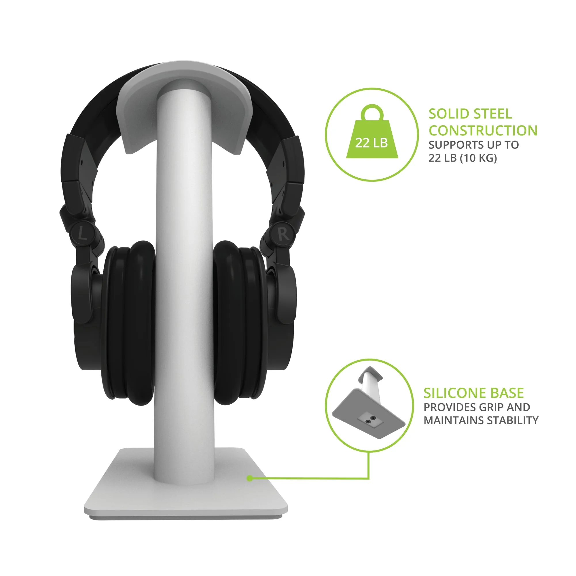 Kanto H2 Large Headphone Stand White