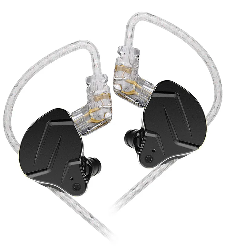 【KZ ZSN Pro X】 in Ear Monitor, Wired Gaming Earbuds, HiFi KZ in Ear Headphones with Hybrid Dual Driver 1BA 1DD High Fidelity Musicians IEM Earphones