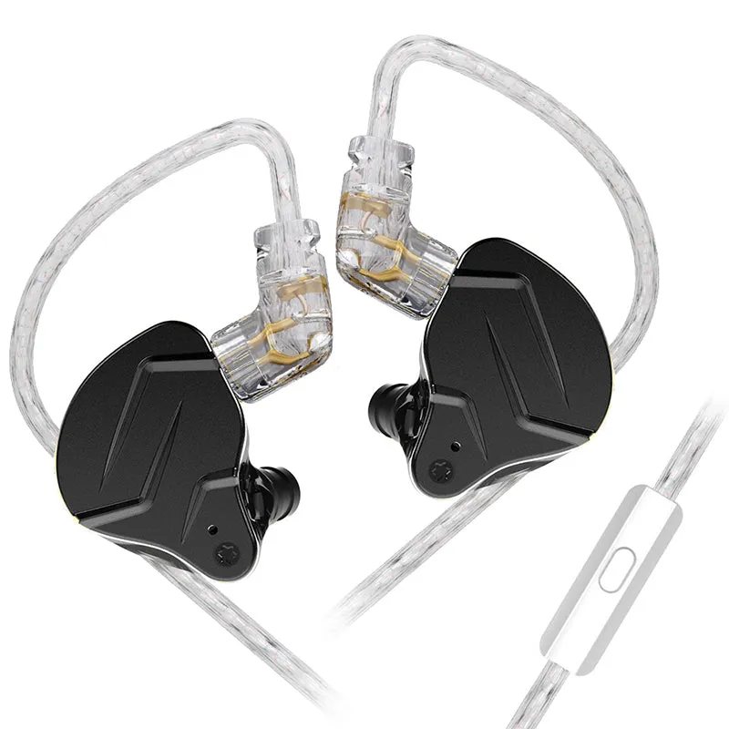 【KZ ZSN Pro X】 in Ear Monitor, Wired Gaming Earbuds, HiFi KZ in Ear Headphones with Hybrid Dual Driver 1BA 1DD High Fidelity Musicians IEM Earphones