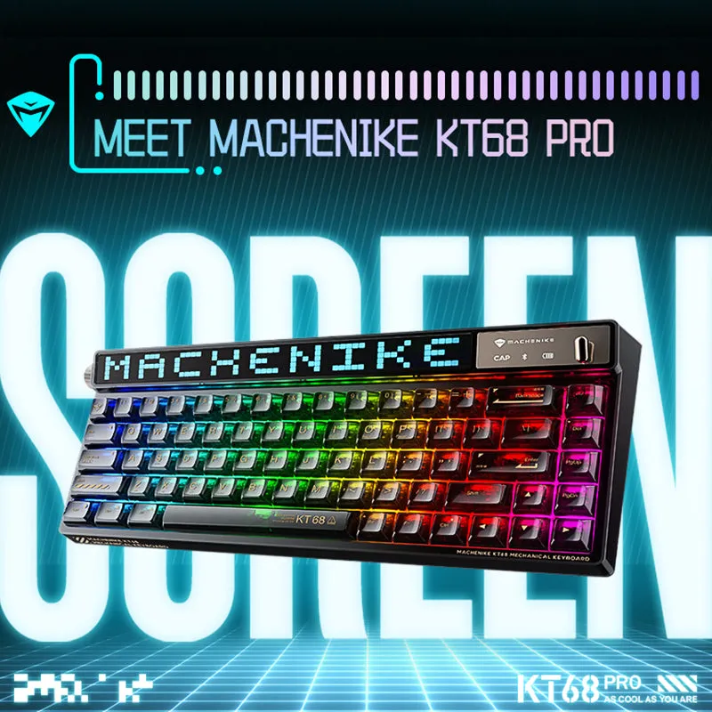 Machenike KT68 Pro Smart Screen Hot-Swap Mechanical Keyboard