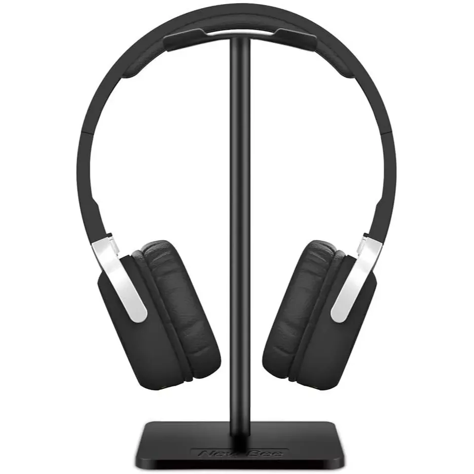 New Bee Headphone Stand with Aluminum Support Bar (Black)