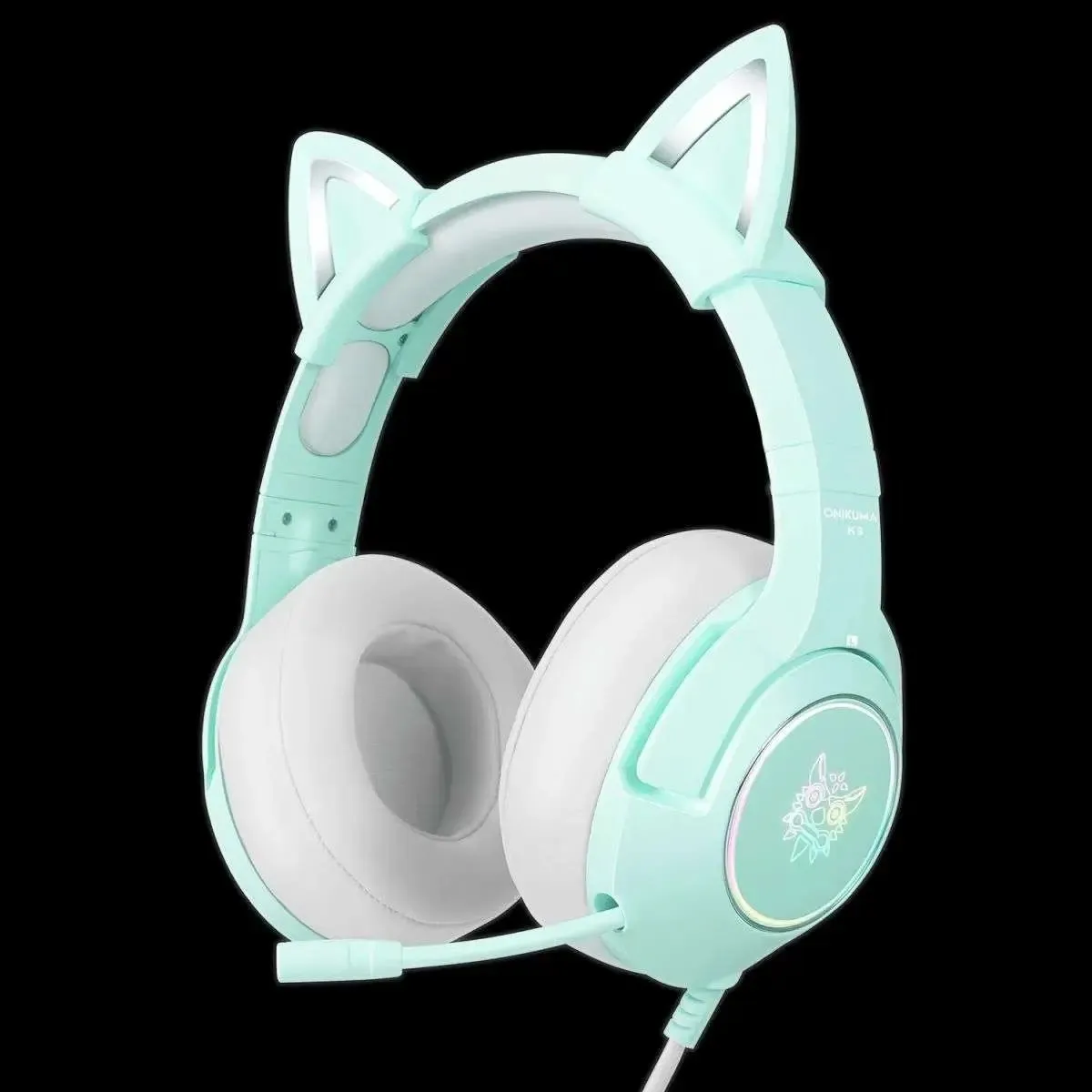 ONIKUMA K9 Elite Stereo Gaming Headsets with Cat Ears for PS4, PC and Switch