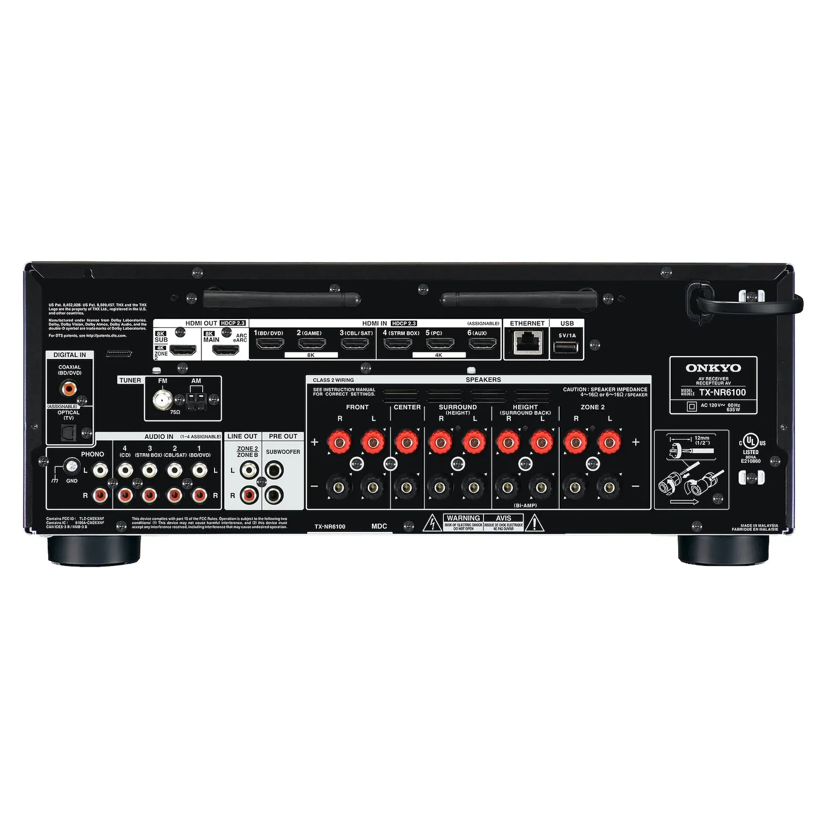 Onkyo TX-NR6100 7.2-Channel THX Certified AV Receiver