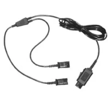 Plantronics QD Compatible Headsets Y-Cord Training Adapter w/Mute