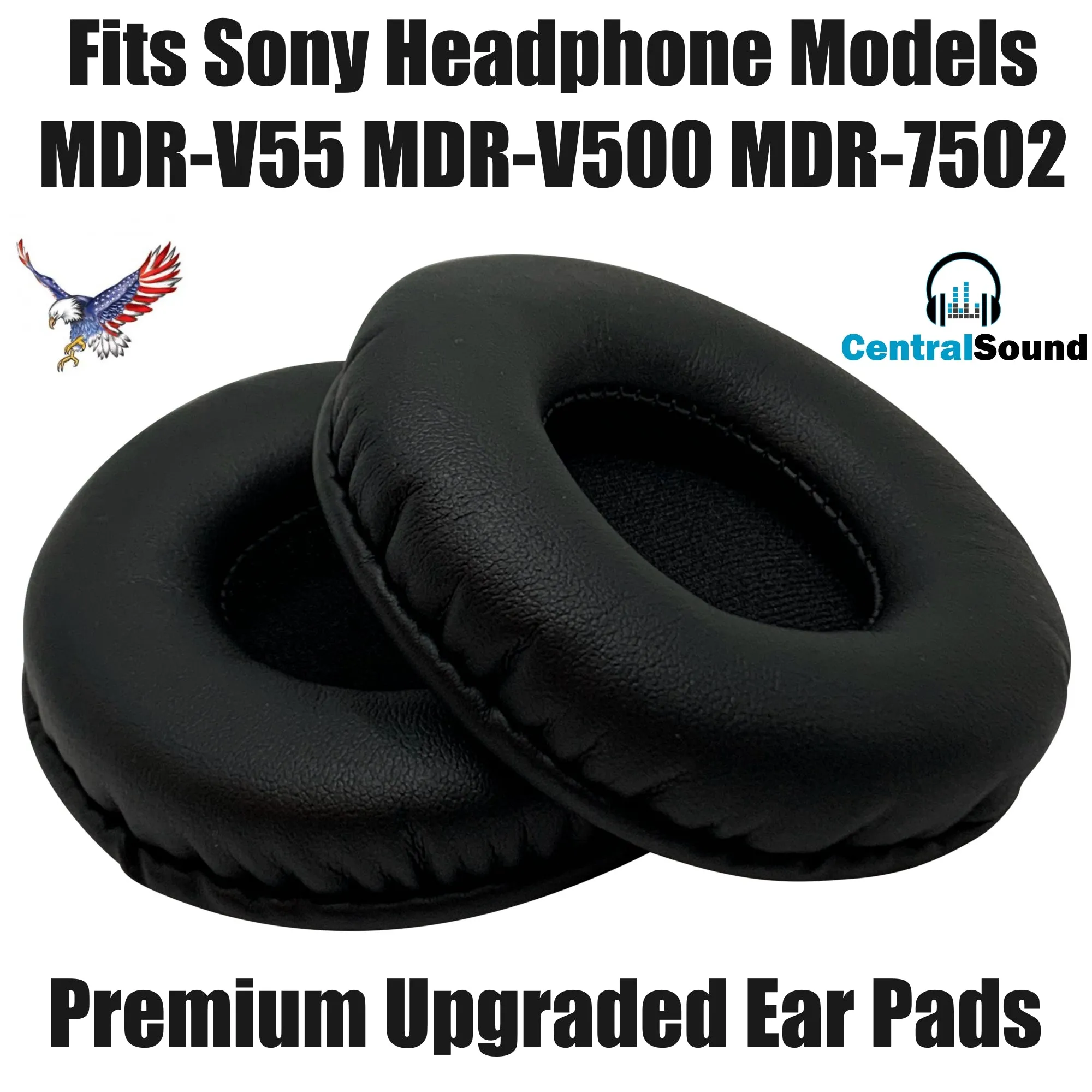 Premium CentralSound Replacement Ear Pad Cushions for Audio-Technica Headphones ATH-WS70 ATH-WS77 ATH-WS99