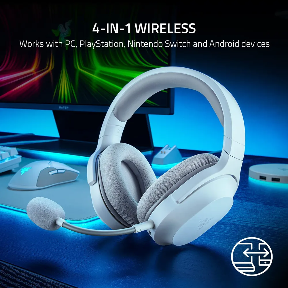 Razer Barracuda X (2022) - Wireless Multi-Platform Gaming And Mobile Headset - Mercury White