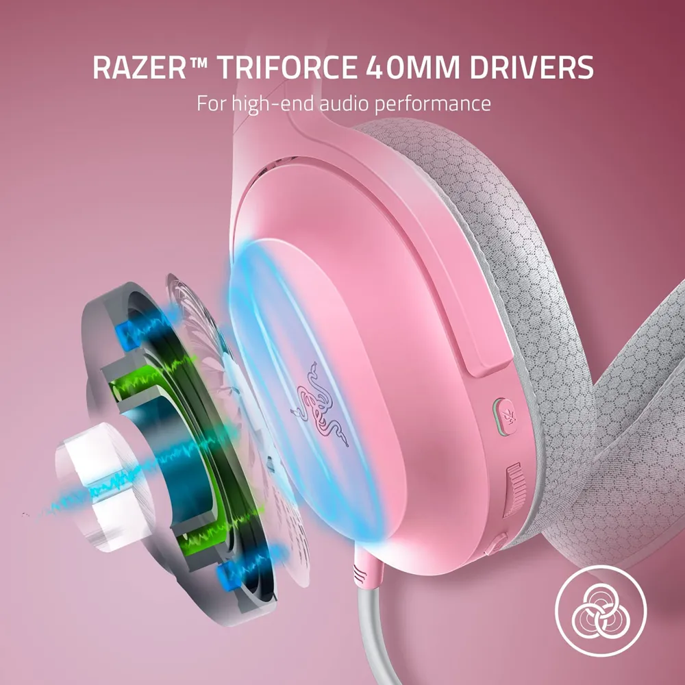 Razer Barracuda X (2022) - Wireless Multi-Platform Gaming And Mobile Headset - Quartz Pink