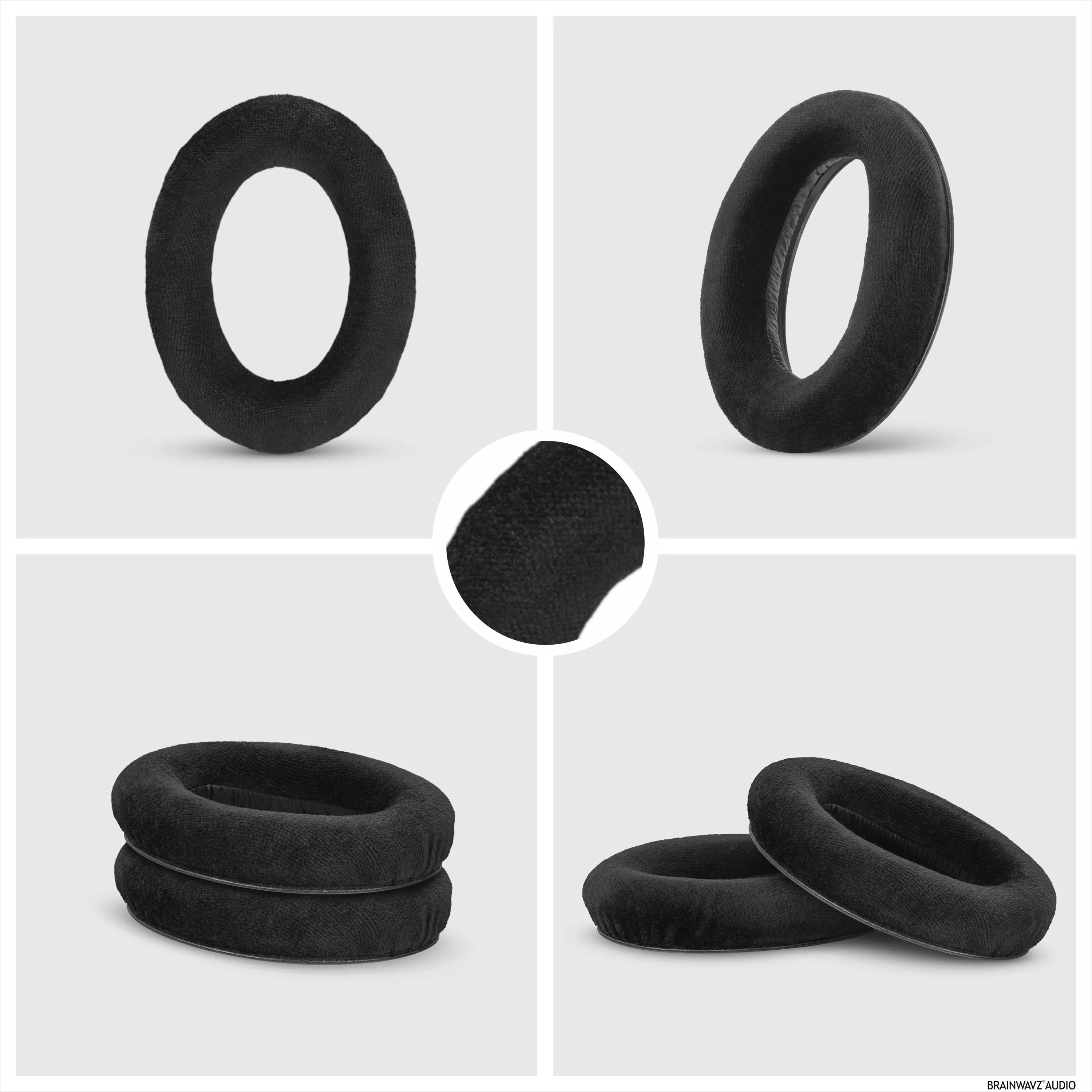 Replacement Earpads for Sennheiser HD600, HD650, HD660S, HD525, HD535, HD545, & Massdrop HD58X, HD6XX Headphones - Soft Velour Cushions For Extra Comfort