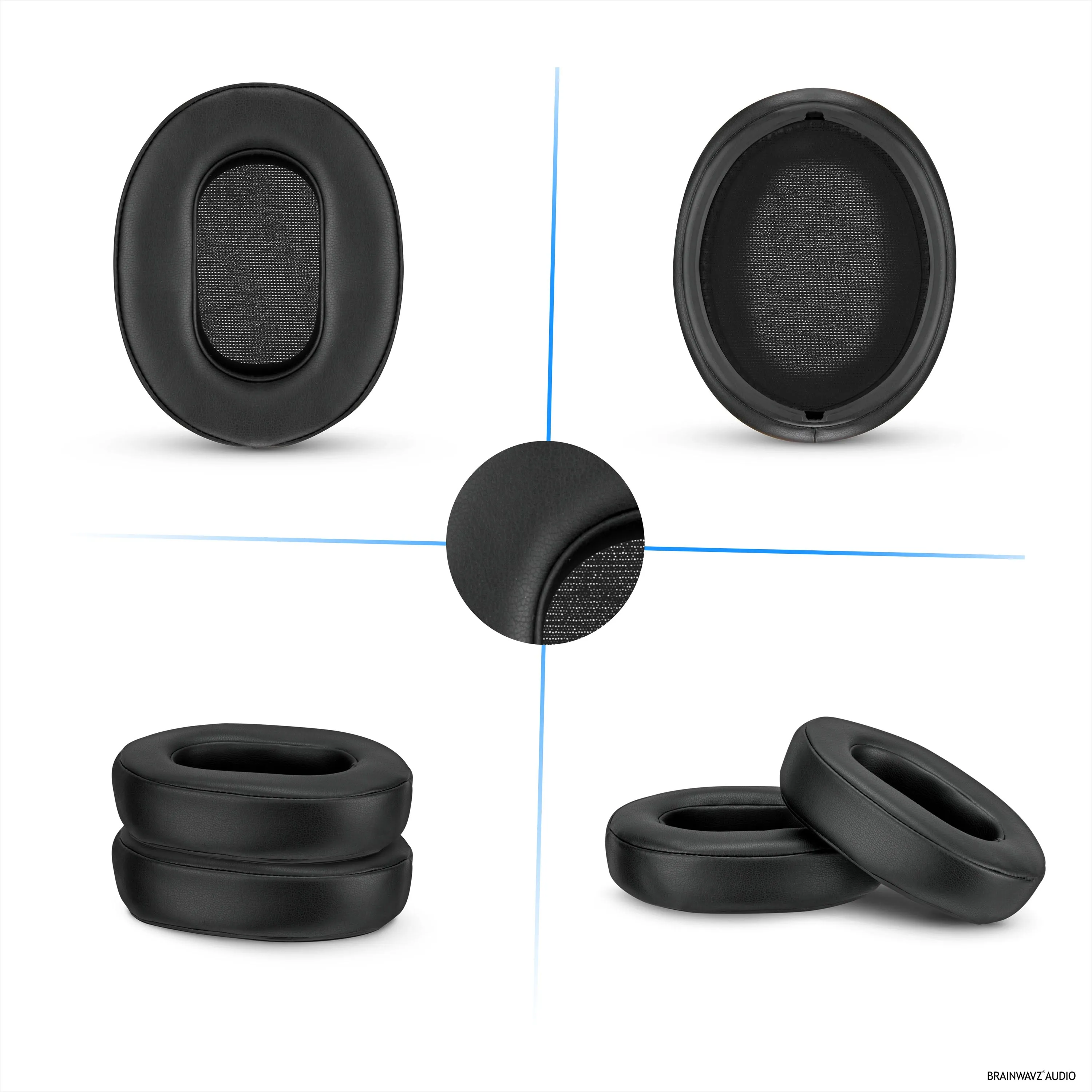 Replacement Earpads for SONY WH-XB900N Headphones - Soft PU Leather & Memory Foam