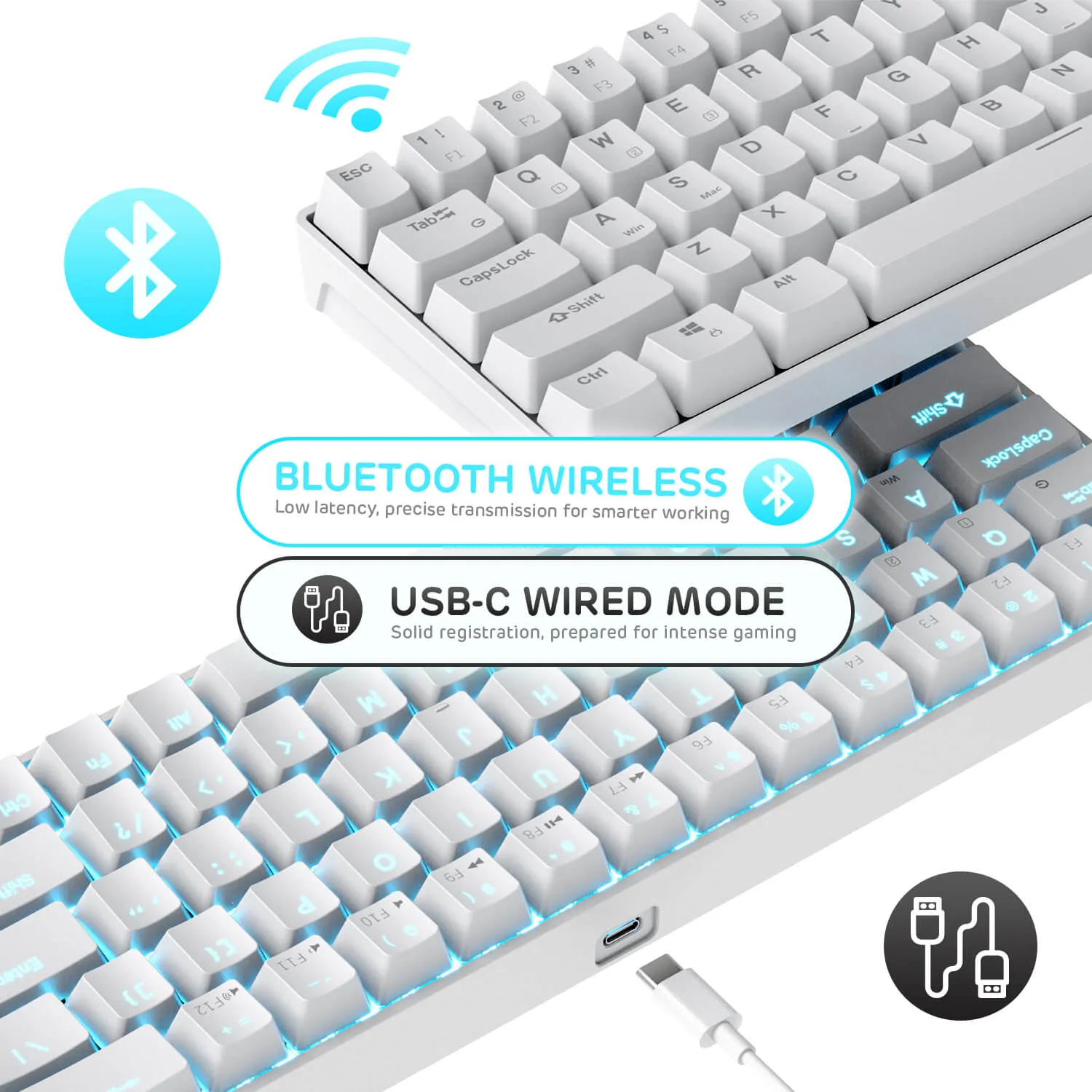 RK68 65% Wireless Mechanical Keyboard (Open-Box)