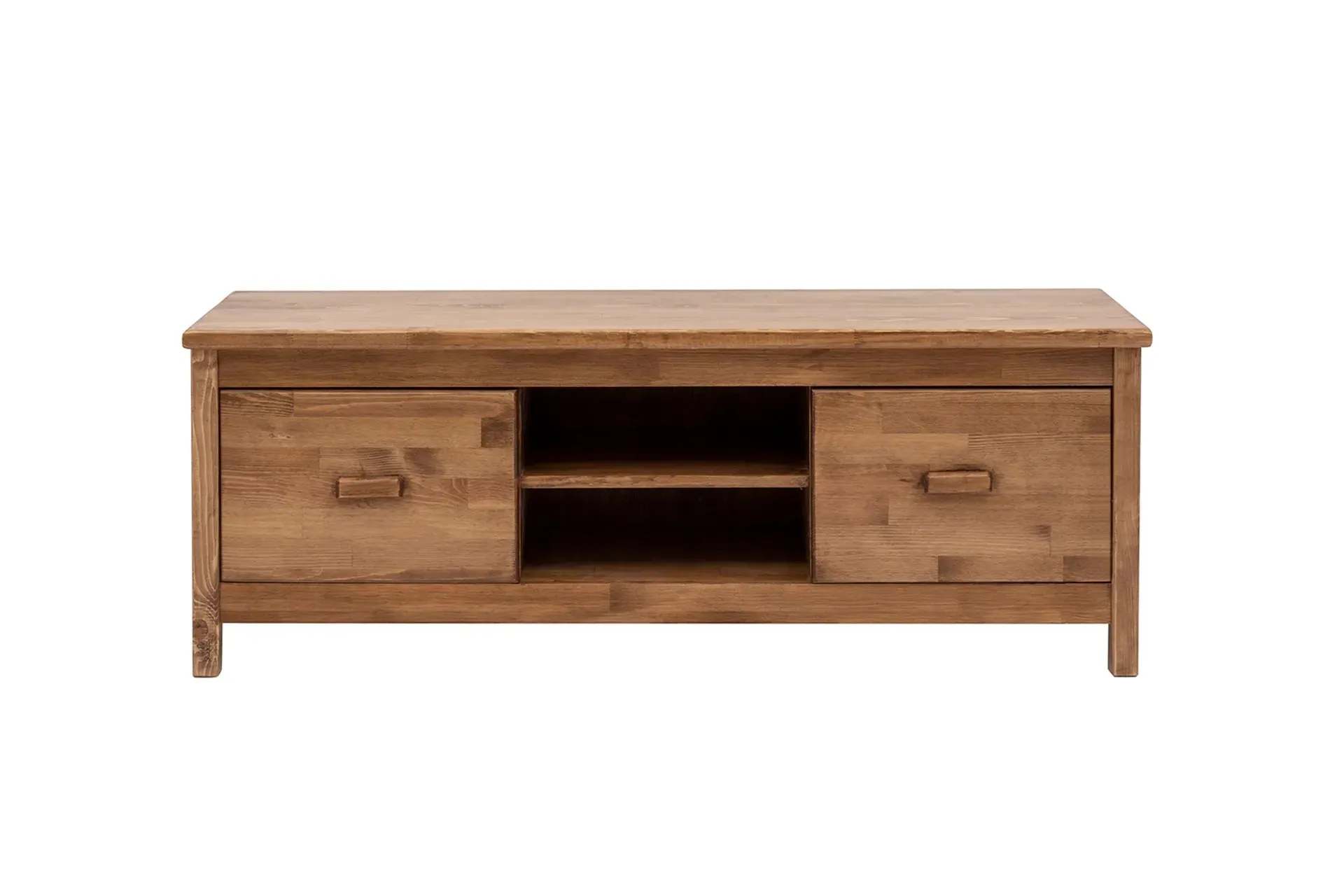 Solid Pine Wood Handmade TV Stand with Storage Drawers and Shelves for TVs up to 60" Dawn