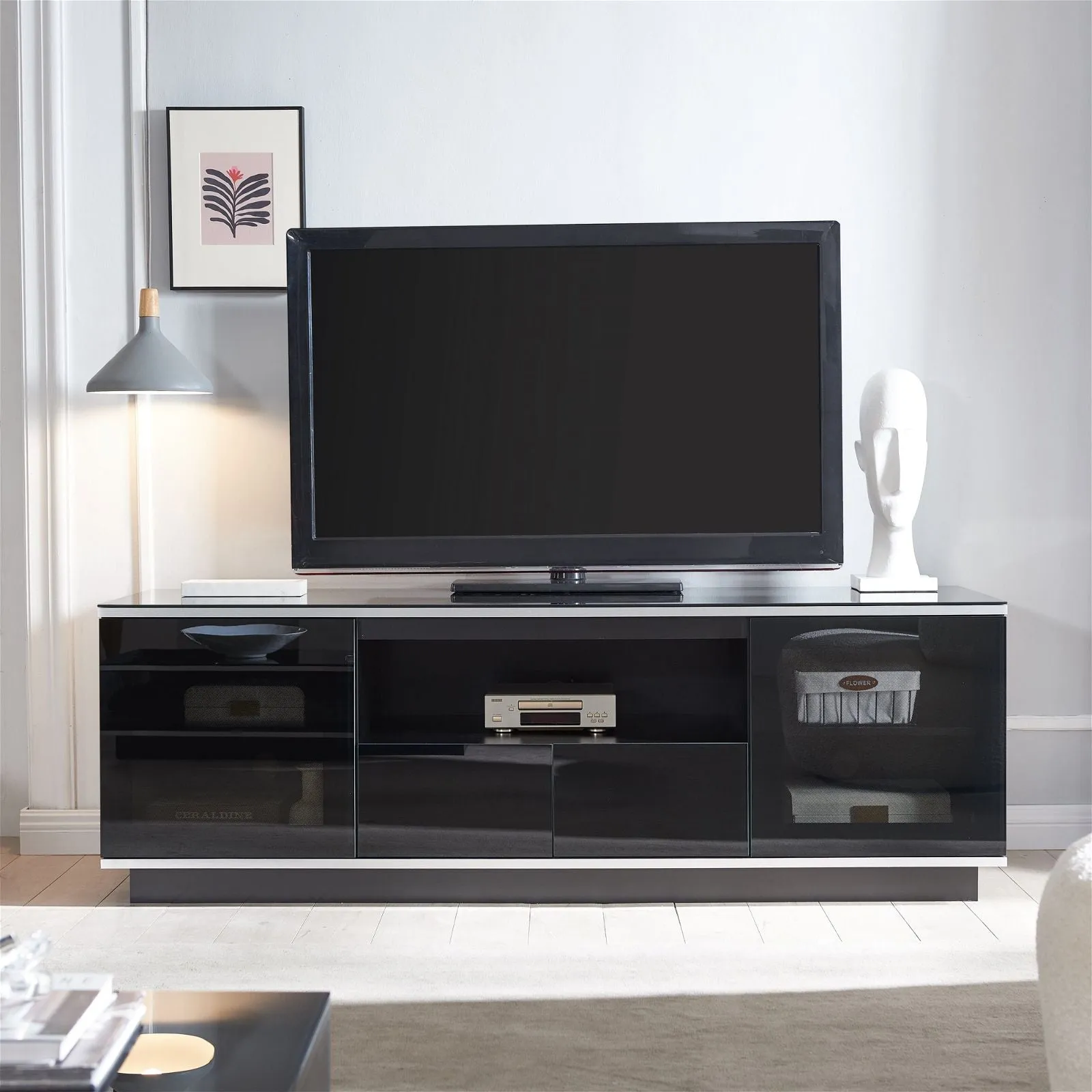 TITAN 1800 Entertainment Unit Black by Tauris