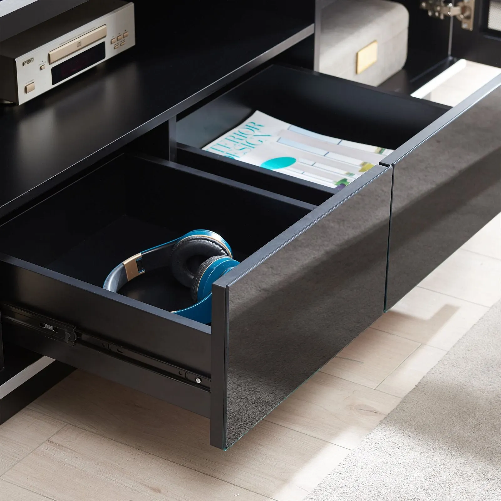 TITAN 1800 Entertainment Unit Black by Tauris