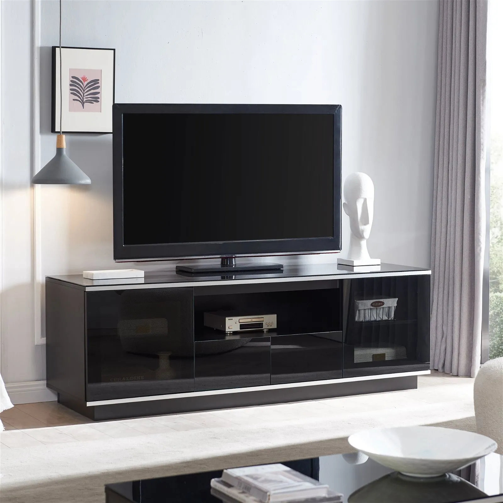 TITAN 1800 Entertainment Unit Black by Tauris