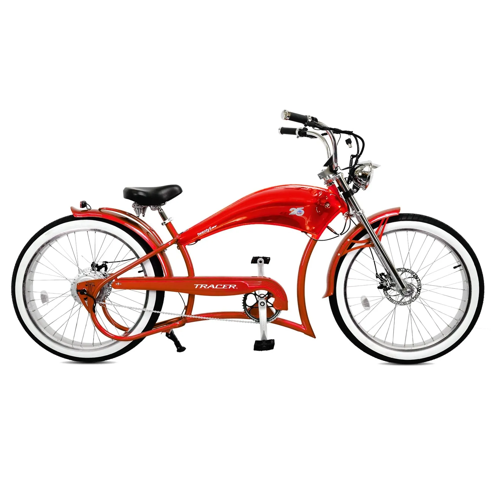 Tracer Twenty5 GT 26" 48V/17.5Ah 500W Chopper Cruiser E-Bikes