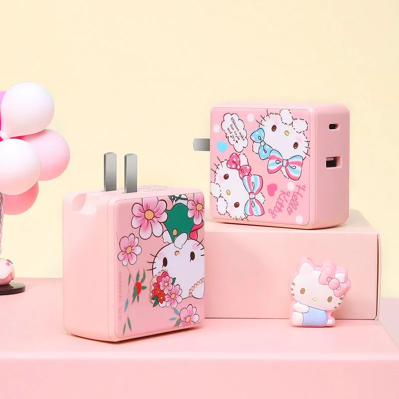 UKA Hello Kitty Energy Cube 30W PD Type-C   USB Dual Output Fast Charger