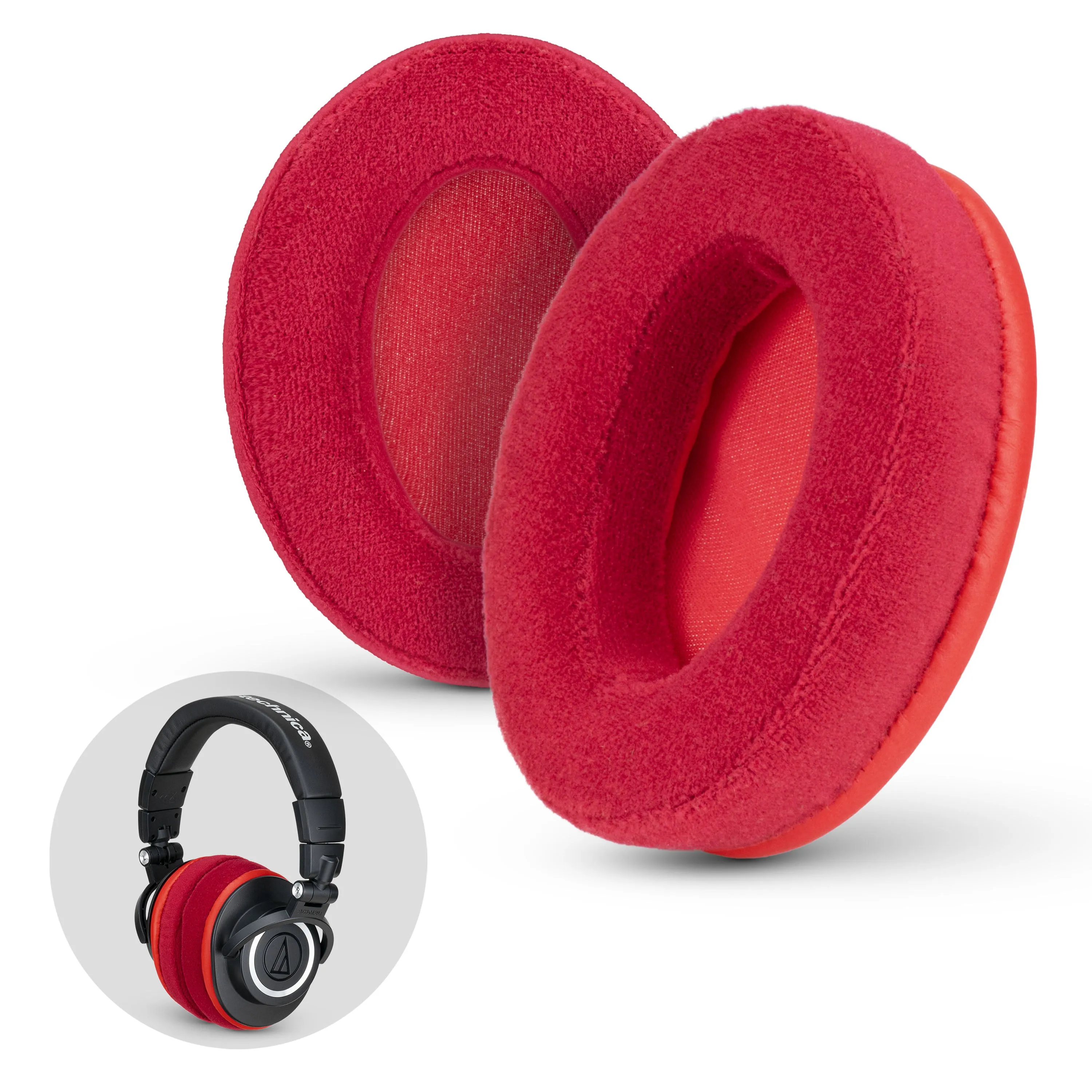 Velour Oval Replacement Earpads - Suitable for many Headphones